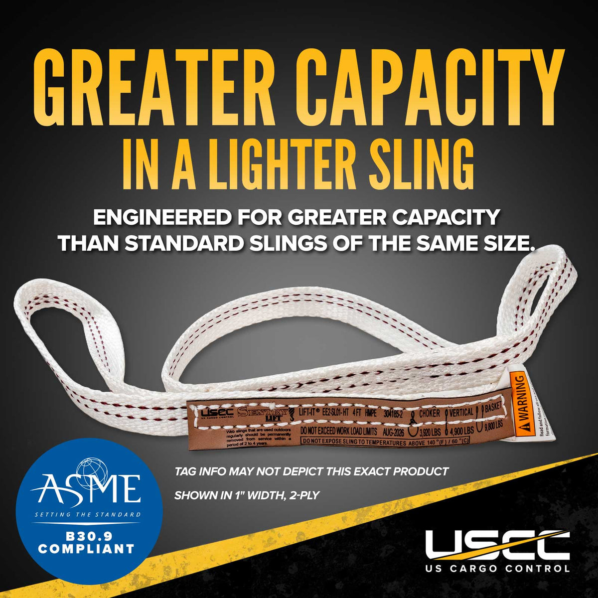 greater capacity than standard slings