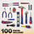 WORKPRO 100-Piece Kitchen Drawer Household Hand Tool Set with Toolbag