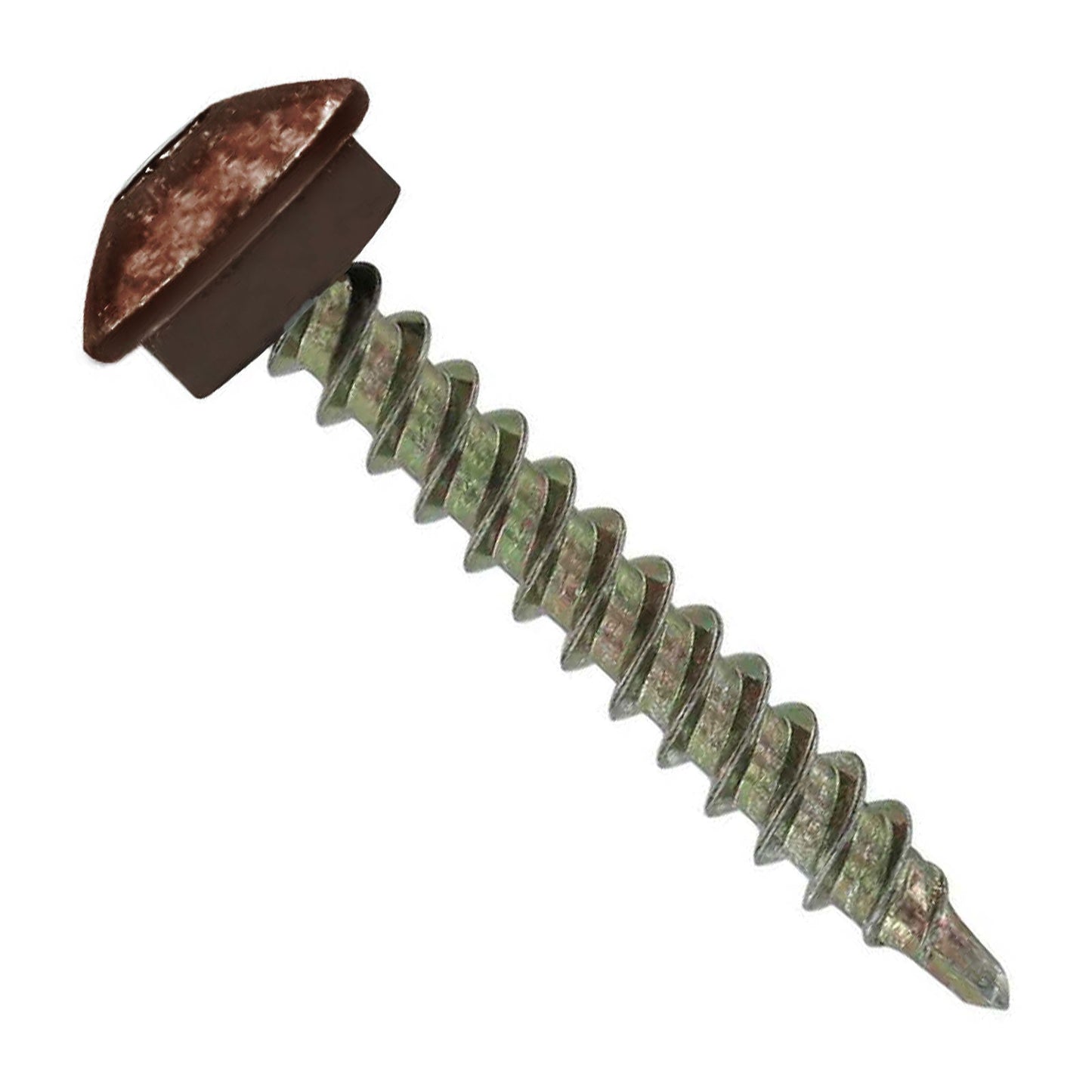 #10 x 1-1/2" Eclipse Woodbinder Metal Roofing Screw - Koko Brown