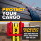 10-2/3" Cargo Corner Guard | 4-1/4" Slot For Strap | Red Plastic | 20-Pack