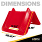 10-2/3" Cargo Corner Guard | 4-1/4" Slot For Strap | Red Plastic | 800-Pack (Pallet)
