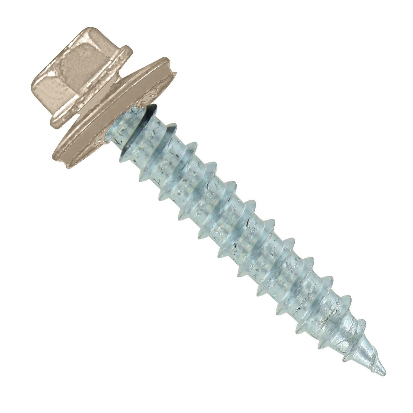 #14 x 112 inch #14 Type 17 Woodbinder Metal Roofing Screw Light Stone Pkg 250