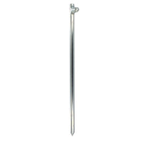 5/8" x  18" Tent Stake - Hot Forged Tent Pin - Clear Zinc Plated