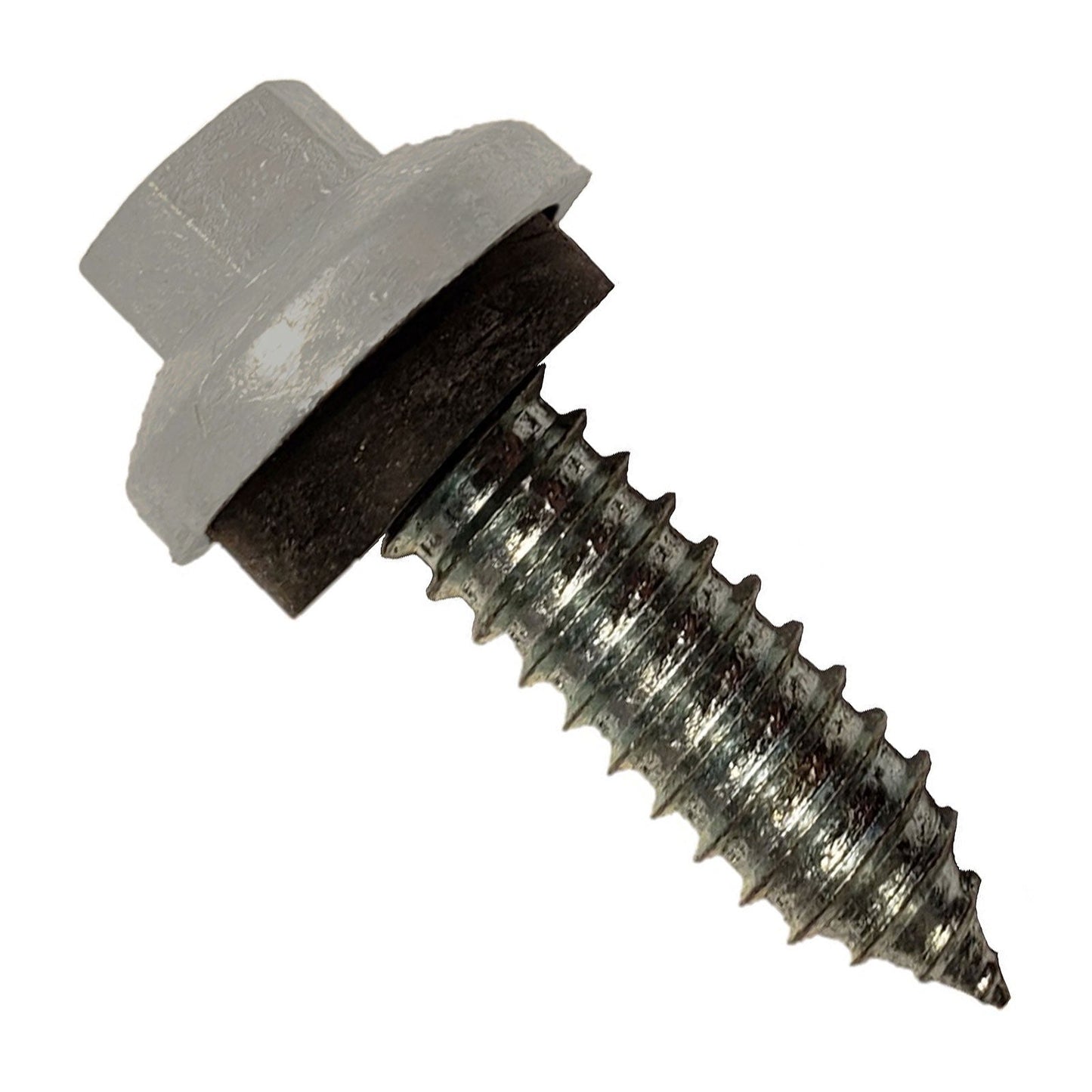 #17 x 1" ZXL Tapping Steelbinder Metal Roofing Stitch Screw - Ash Gray