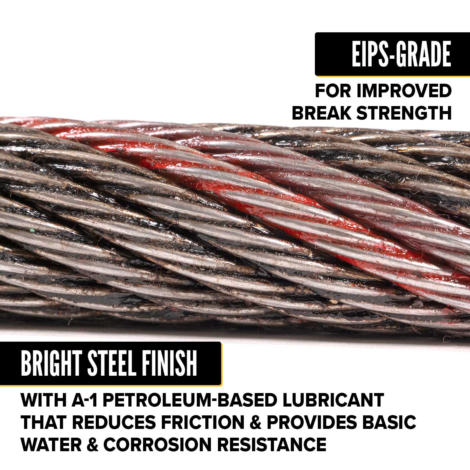 7/16" 19x7 Rotation-Resistant Wire Rope - 16,600 lbs. BS