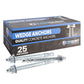 5/8" x 7" Conquest Wedge Anchors - 316 Stainless Steel, Pkg 25