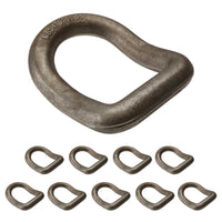 1" Bent Weldable D-Ring - 46,750 lbs. BS | 10-Pack