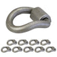 1" Bent Weldable D-Ring with Mounting Clip - 47,600 lbs. BS | 10-Pack
