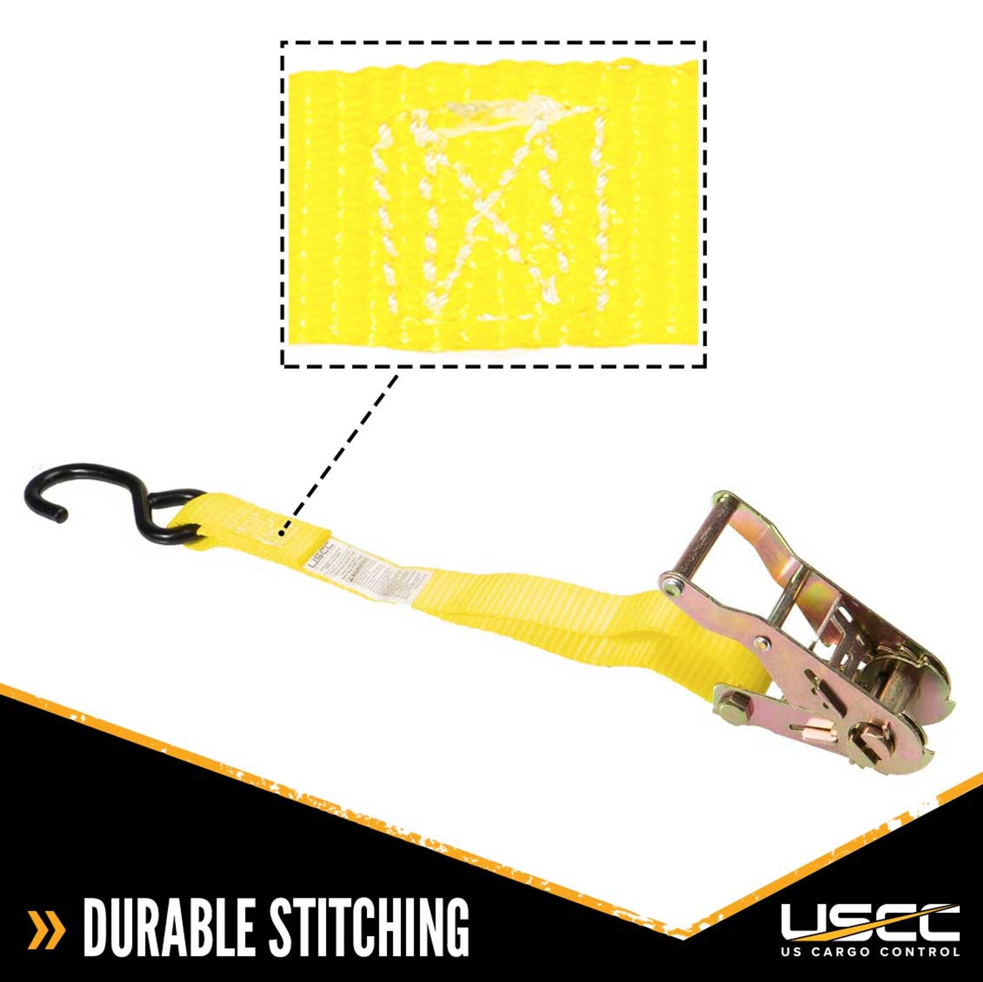 1" x 15' Ratchet Strap w/ S-Hook - 4 pack image 5 of 10