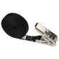 1" x 15' Black Endless Stainless Steel Thumb Ratchet image 1 of 10