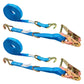 1" x 20' Ratchet Strap w/ J-Hook & D-Ring