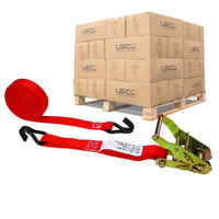 1" x 20' Ratchet Strap w/ Vinyl Coated Wire Hooks