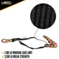 1 inch x 15 foot Ratchet Strap w Flat Snap Hooks image 2 of 8