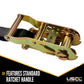 1" x 16' Ratchet Strap w/ Vinyl Coated S-Hook