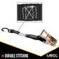 1" x 16' Ratchet Strap w/ Vinyl Coated S-Hook
