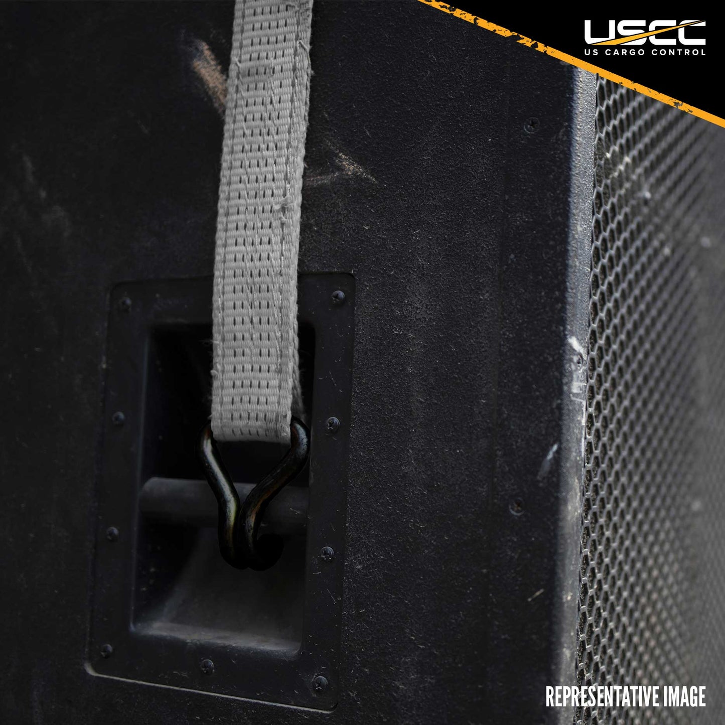 1" x 15' Rubber Coated Ratchet Strap w/ Vinyl Coated Wire Hooks