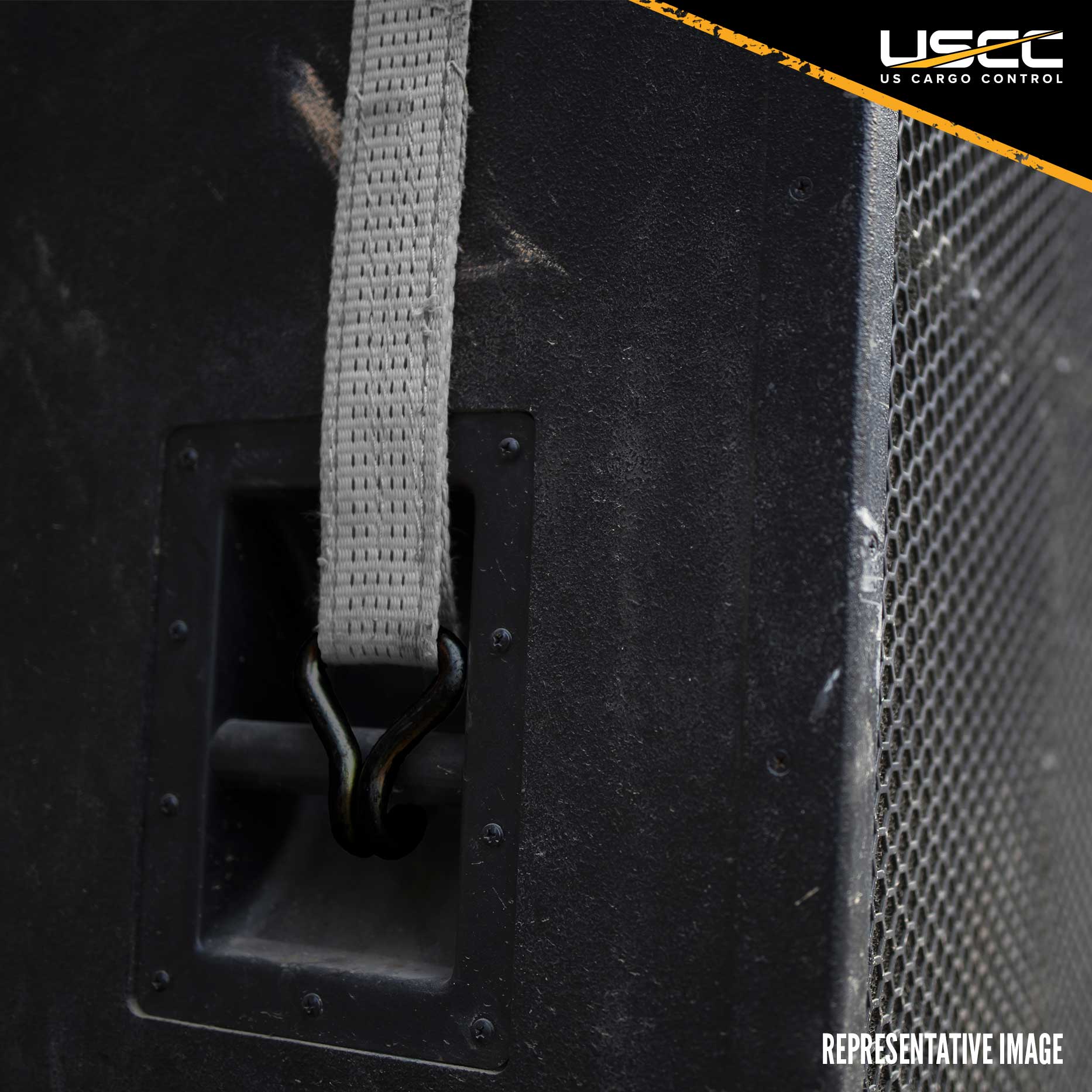 1" x 15' Rubber Coated Ratchet Strap w/ Vinyl Coated Wire Hooks