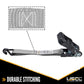 1" x 15' Rubber Coated Ratchet Strap w/ Vinyl Coated Wire Hooks