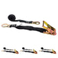 1 inch x 15 foot Ratchet Strap w Flat Snap Hooks image 1 of 8
