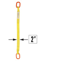 2 inchx3 foot (1 ply) Single Leg Nylon Sling w Master Link Both Ends image 1 of 2
