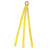 2 inchx3 foot (2 ply) Triple Leg Nylon Sling w Master Link & Sewn Loop image 2 of 2