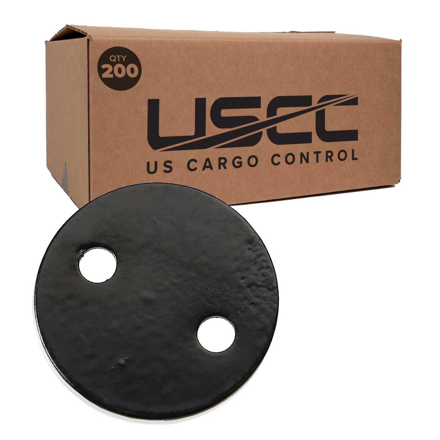 2" Bolt Plate for Single L-Track Anchor Point | 200-Pack Image 1 of 4