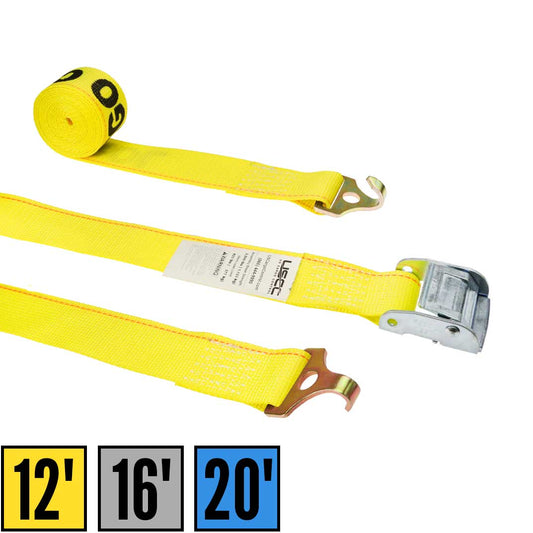 F Track Hook Ratchet Straps | Ratchet Strap with Trailer Hook