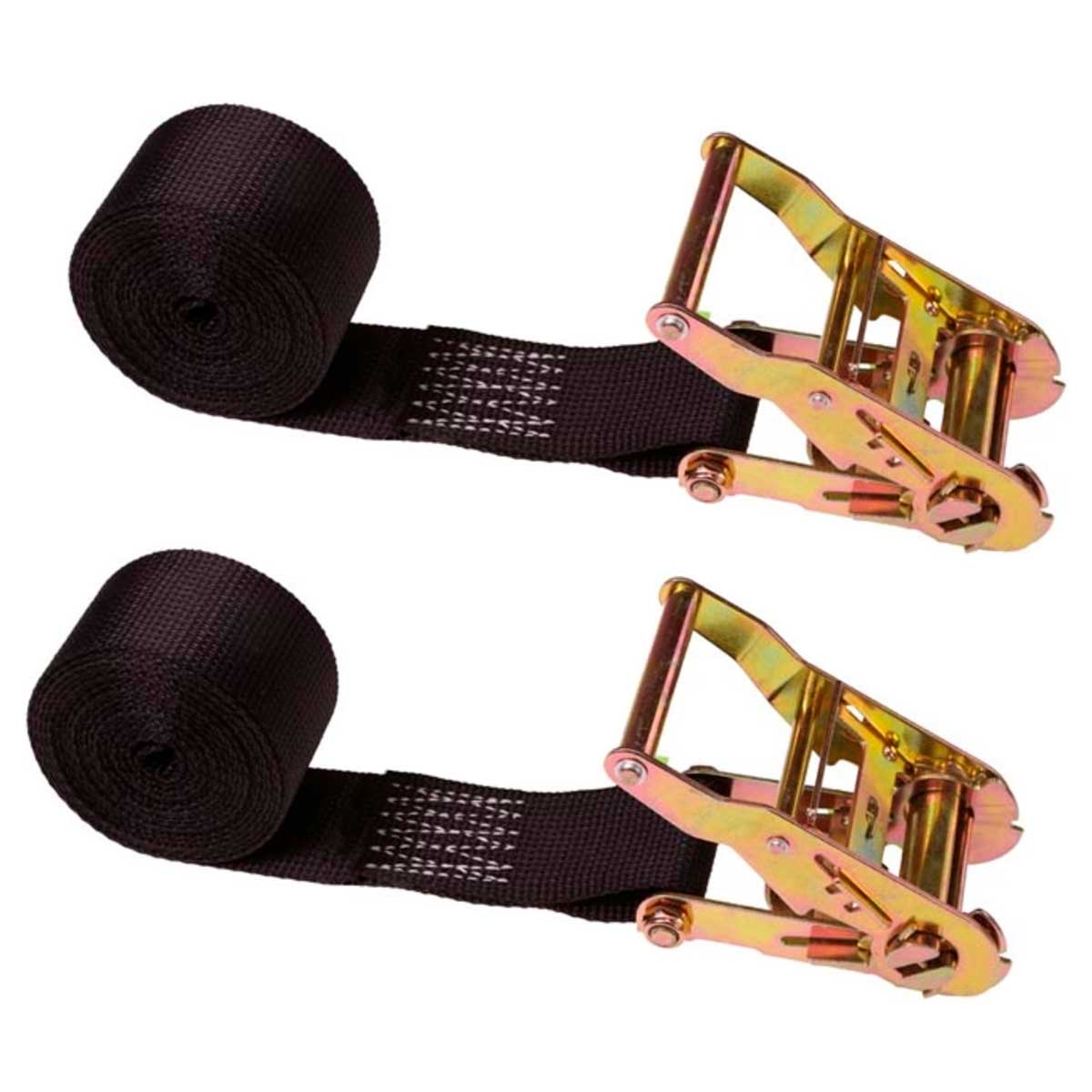 2" x 15' Endless Ratchet Strap | Black | 2-Pack