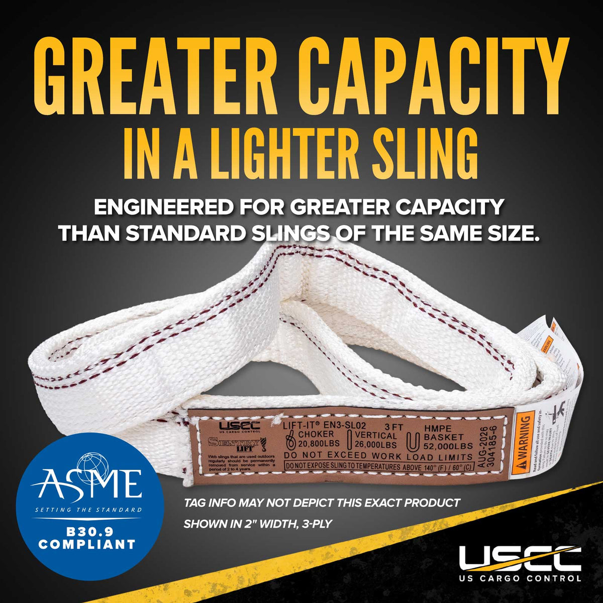 greater capacity than standard slings