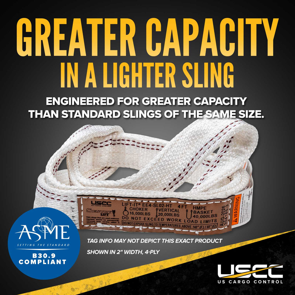 greater capacity than standard slings