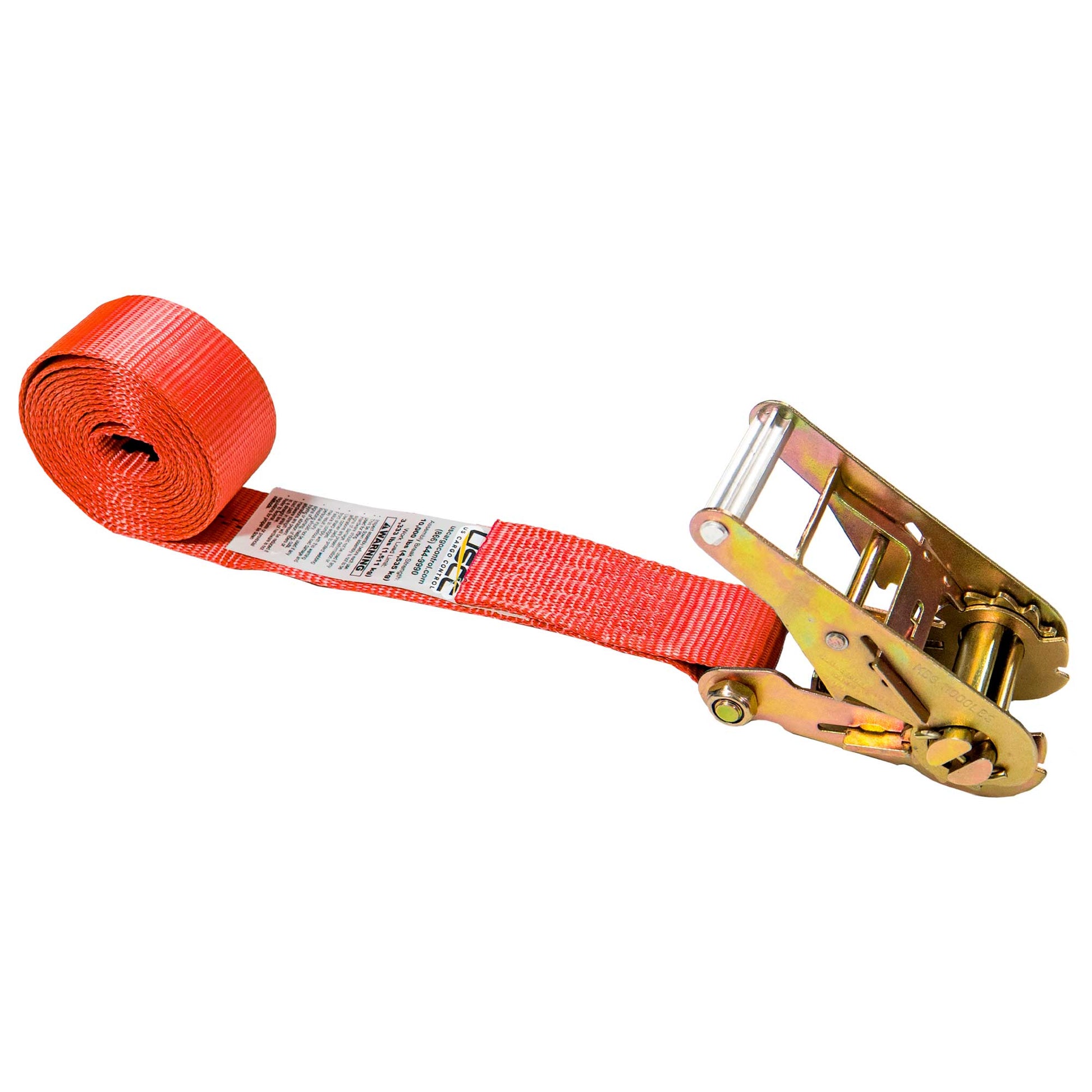 10' endless ratchet strap -  2" red heavy duty endless ratchet strap
