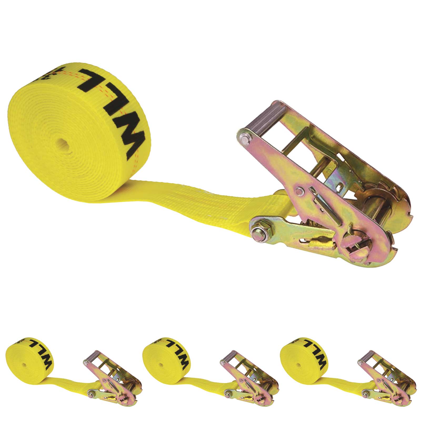 20' endless ratchet strap -  2" yellow heavy duty endless ratchet strap