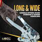 2" Long Wide Handle Ratchet - White Zinc