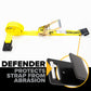 12' ratchet strap -  flat hook defender protects strap from abrasion