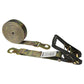 12' ratchet strap -  2" camo flat snap hook ratchet strap