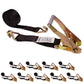 27' ratchet strap -  2" black wire hook ratchet strap
