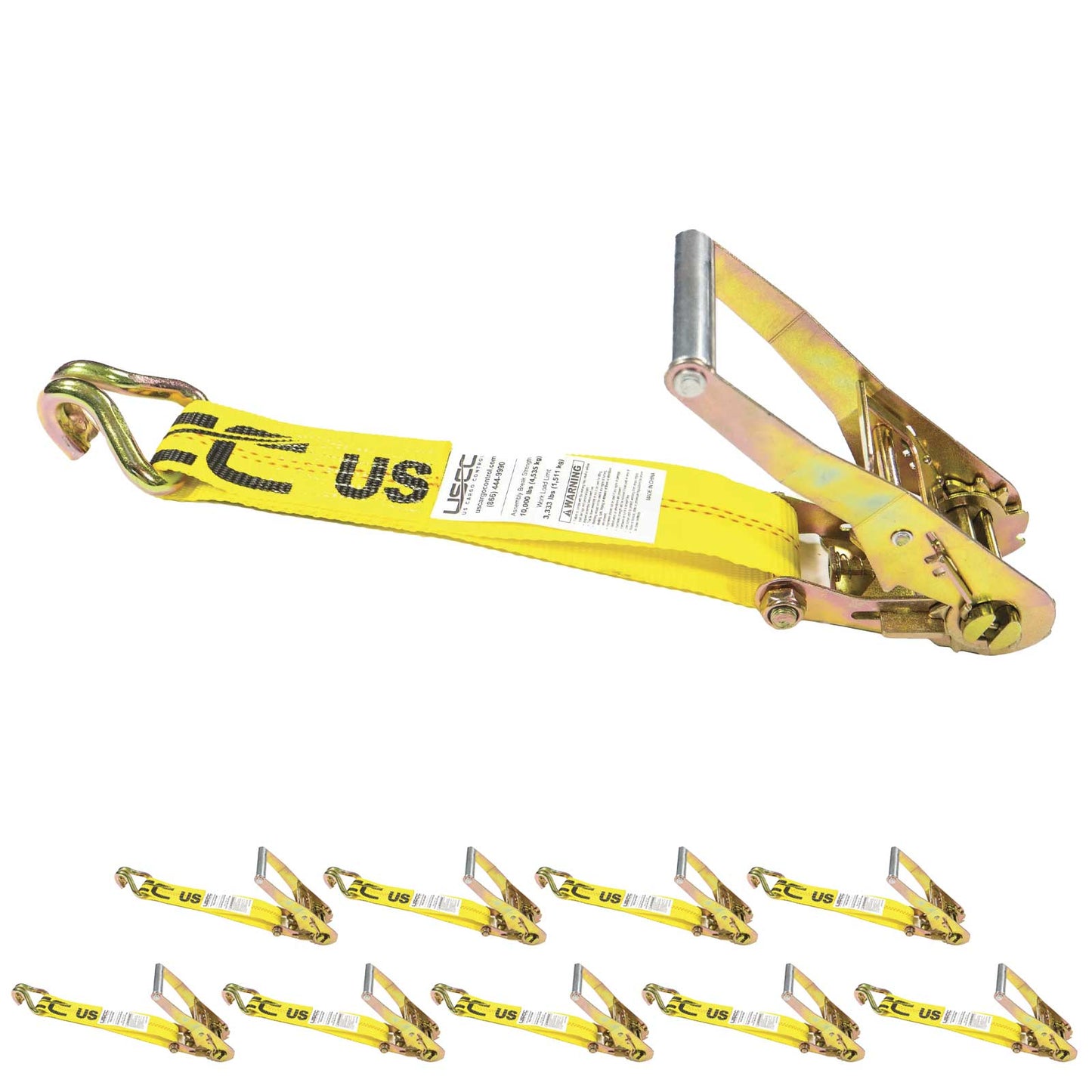 11" replacement for ratchet strap -  2" replacement wire hook ratchet strap