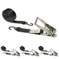 8' ratchet strap -  2" black s hooks ratchet strap
