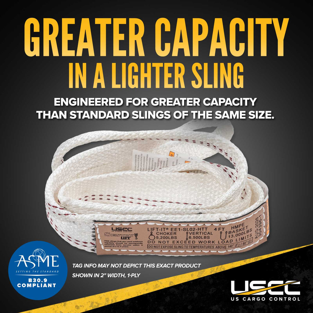 greater capacity than standard slings