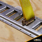 2" x 12' Yellow E-Track Ratchet Strap w/ Spring E-Fittings | 1' Fixed End            image 8 of 9