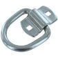 2-5/16" Bolt-On D-Ring with Mounting Bracket - Galvanized - 12,000 lbs. BS | 50-Pack