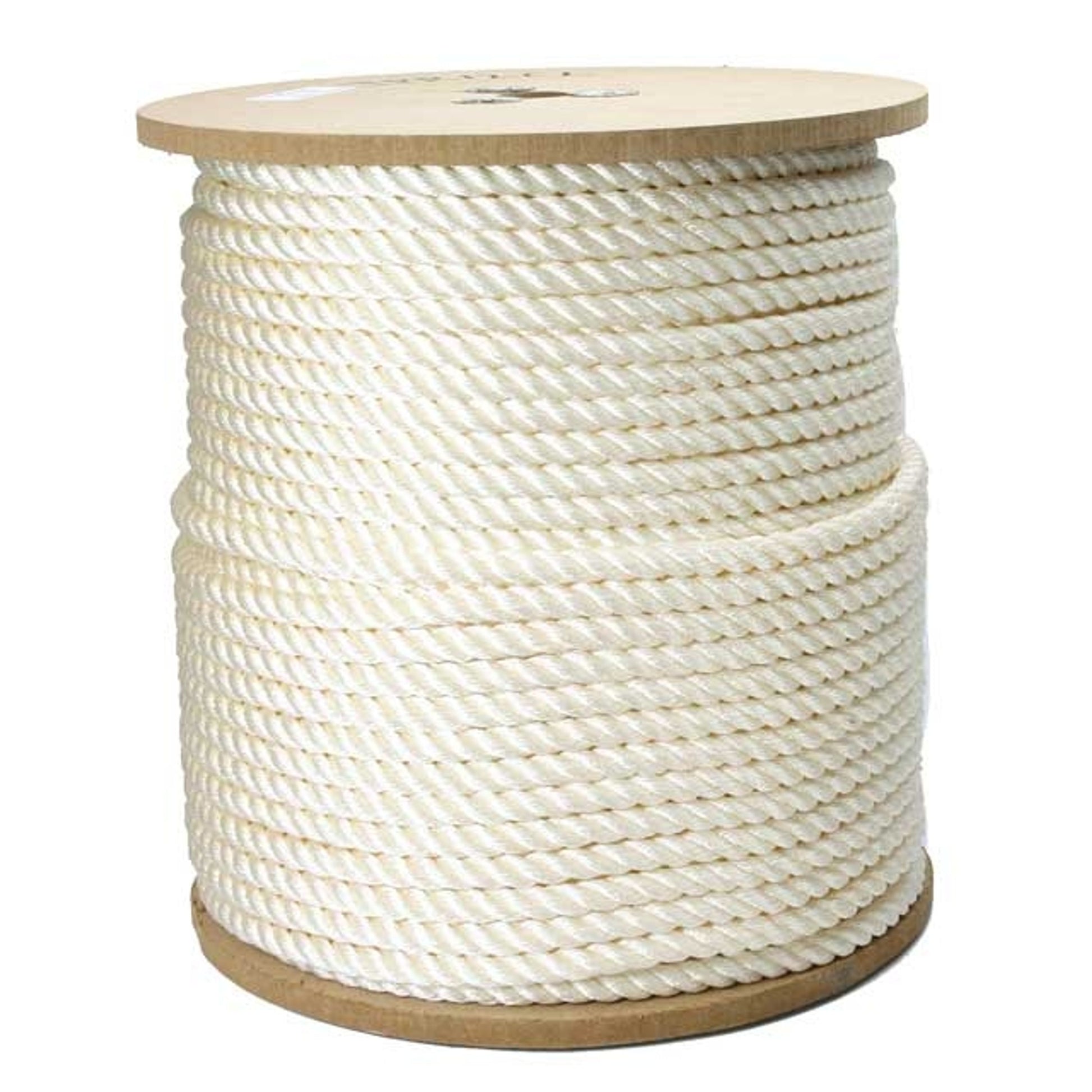 Twisted Polyester Rope - 1/4, White