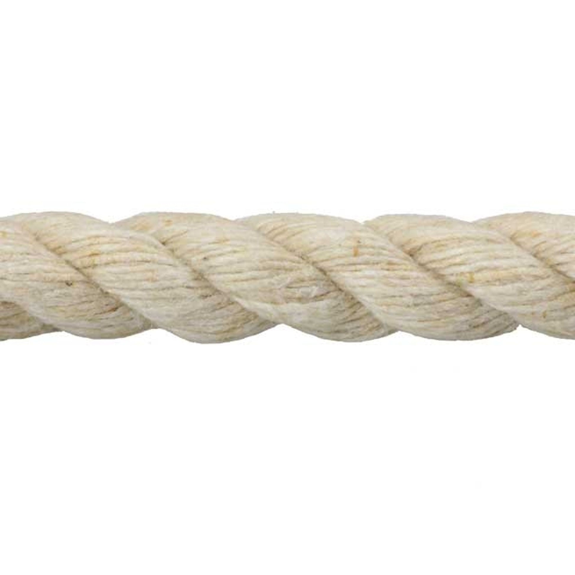 Twisted Cotton Rope, 1-1/4 inch, 3 Strand, Natural