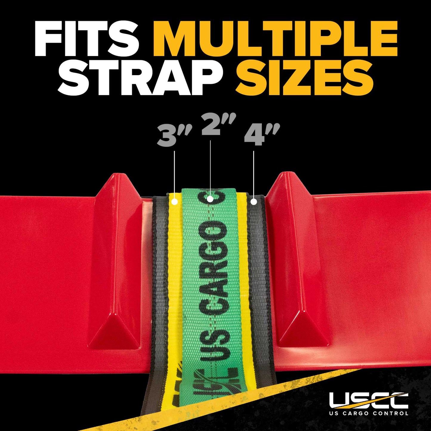 48" Cargo Corner Protector | Red Plastic | 150-Pack (Pallet)