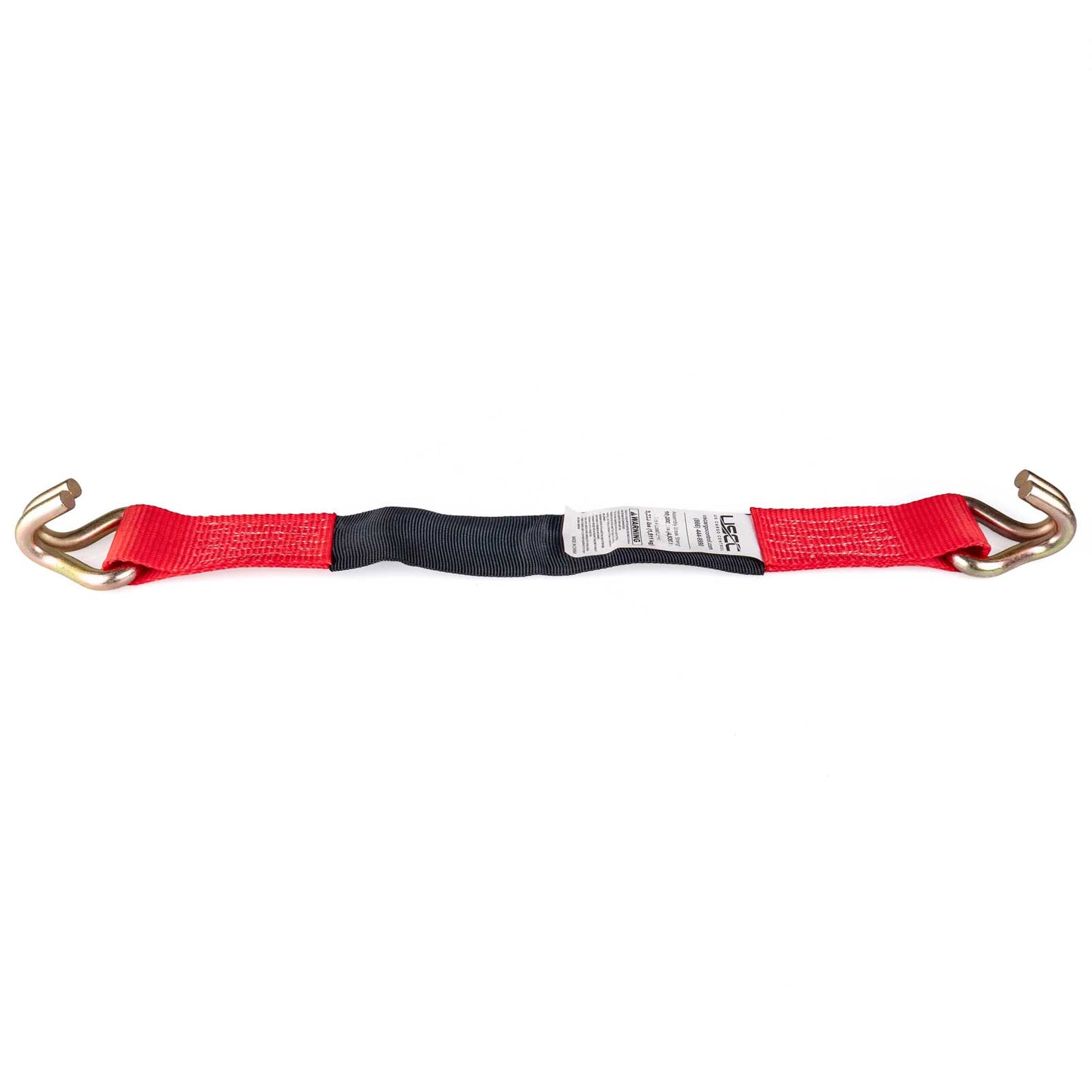 2" x 2' Red Axle Strap w/ 2" Short Zinc Wire Hook