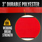 3" 18K Polyester Cargo Webbing Linear Foot - Red