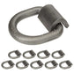 3/4" Weldable D-Ring with Mounting Clip - 26,500 lbs. BS | 10-Pack