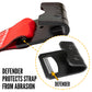 3" X 30' Winch Strap with Flat Hook | Red