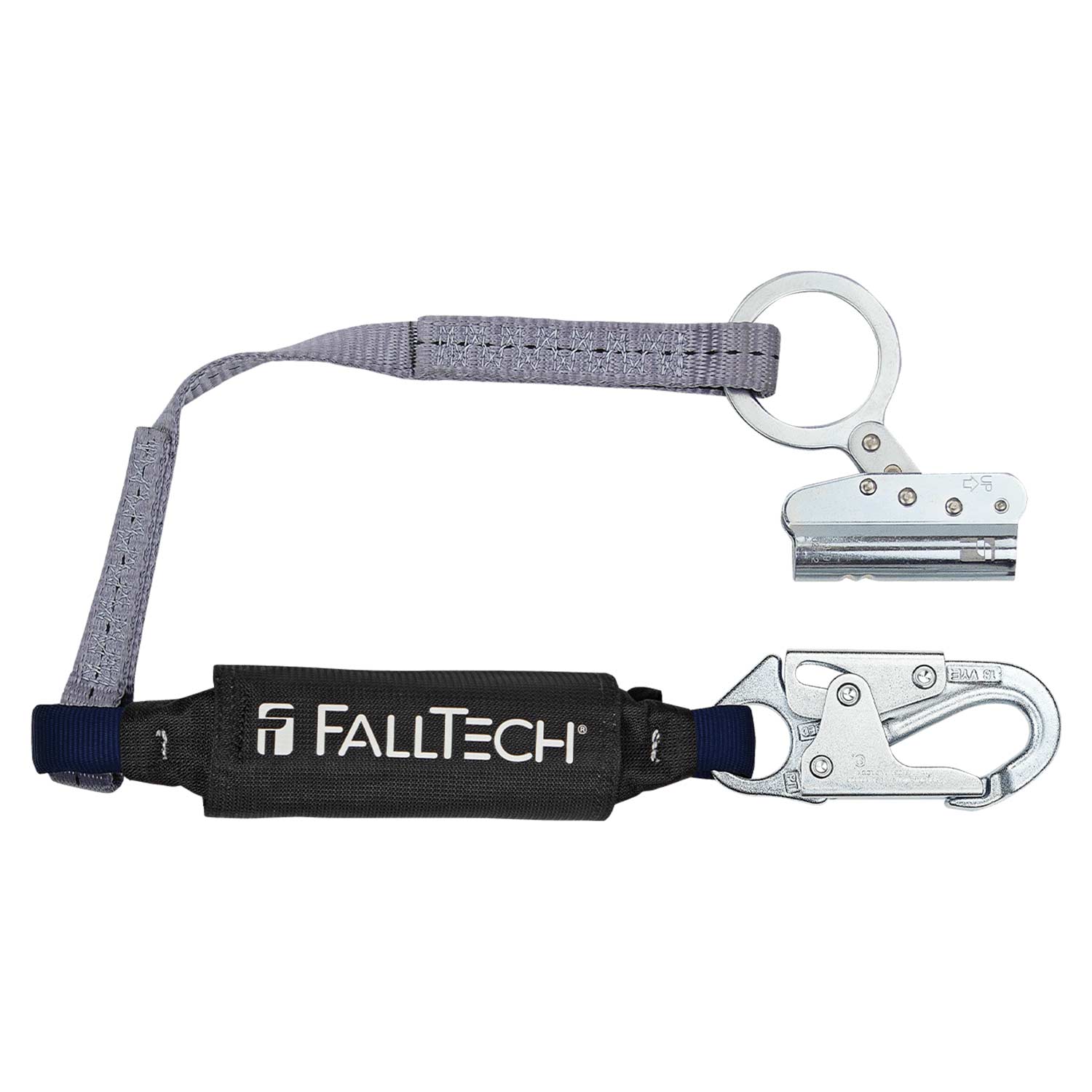 3' Shock-Absorbing Lanyard with Trailing 5/8