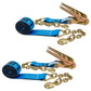 3-x-40-blue-ratchet-strap-w-chain-extensions Image 1